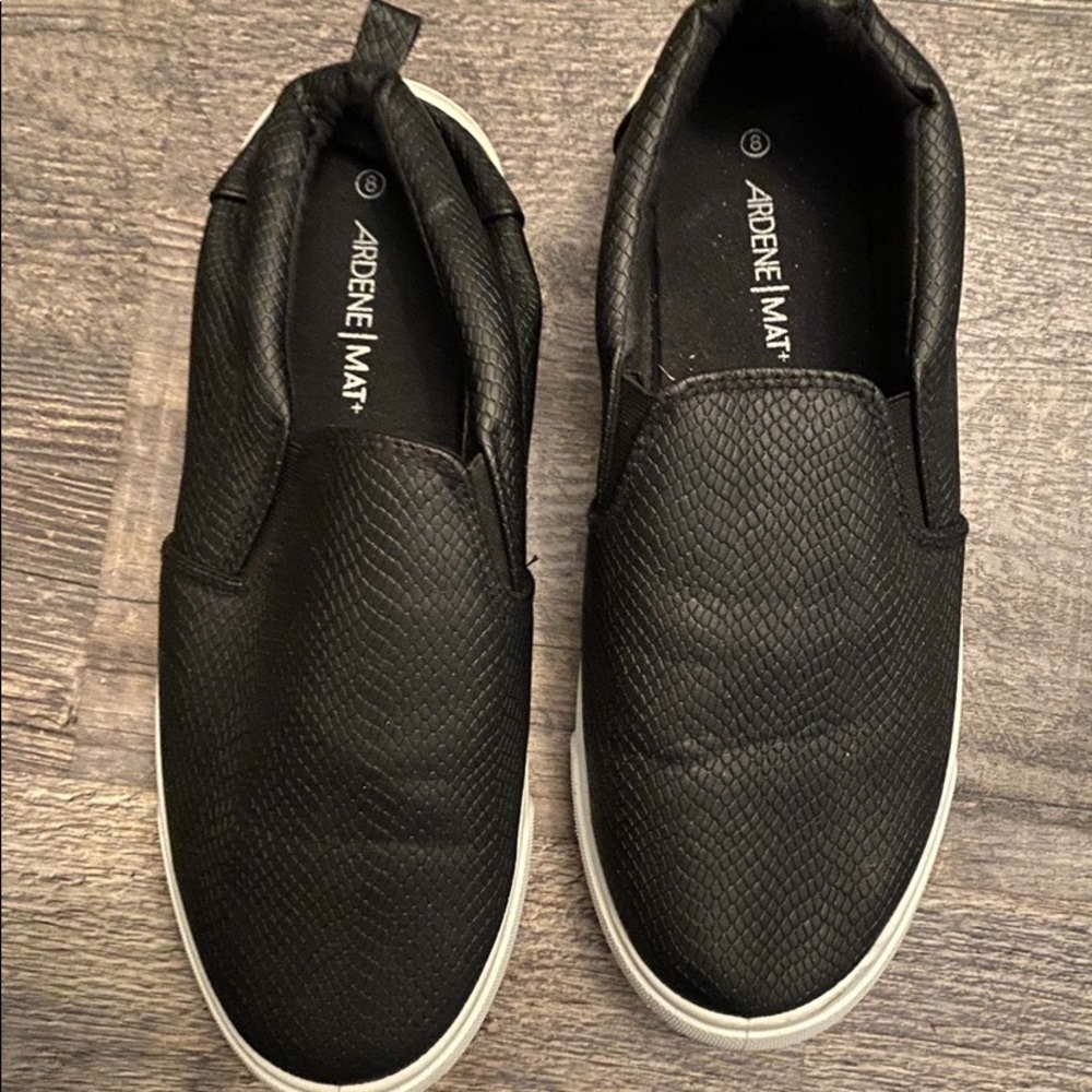 Black loafers